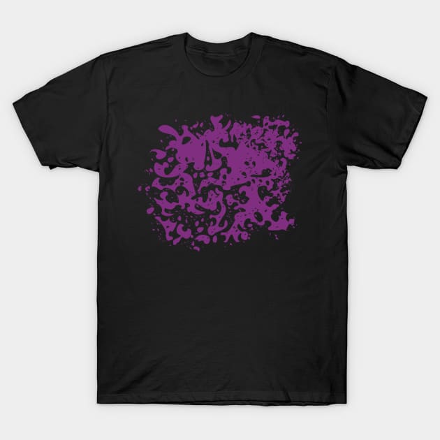 Purple Splash T-Shirt by kayana